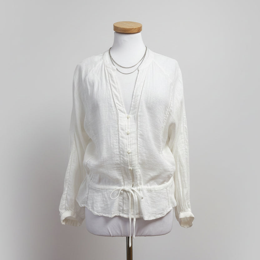 Rails cream linen blend blouse, size S, NEW WITH TAGS!