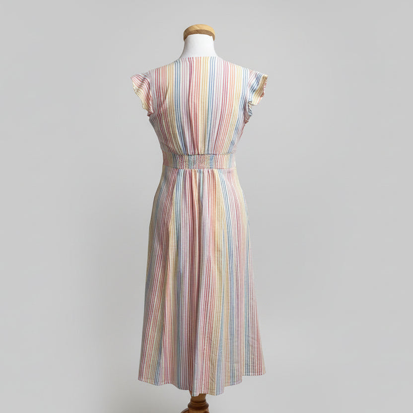 Marine Layer multi color stripes Camila dress, size XS