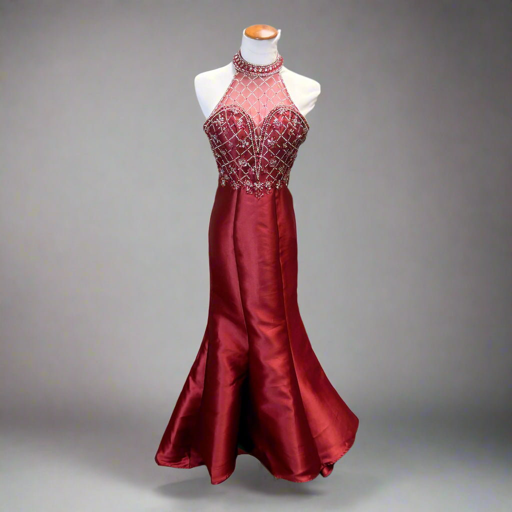 Bee Darlin burgundy dress, size 1/2