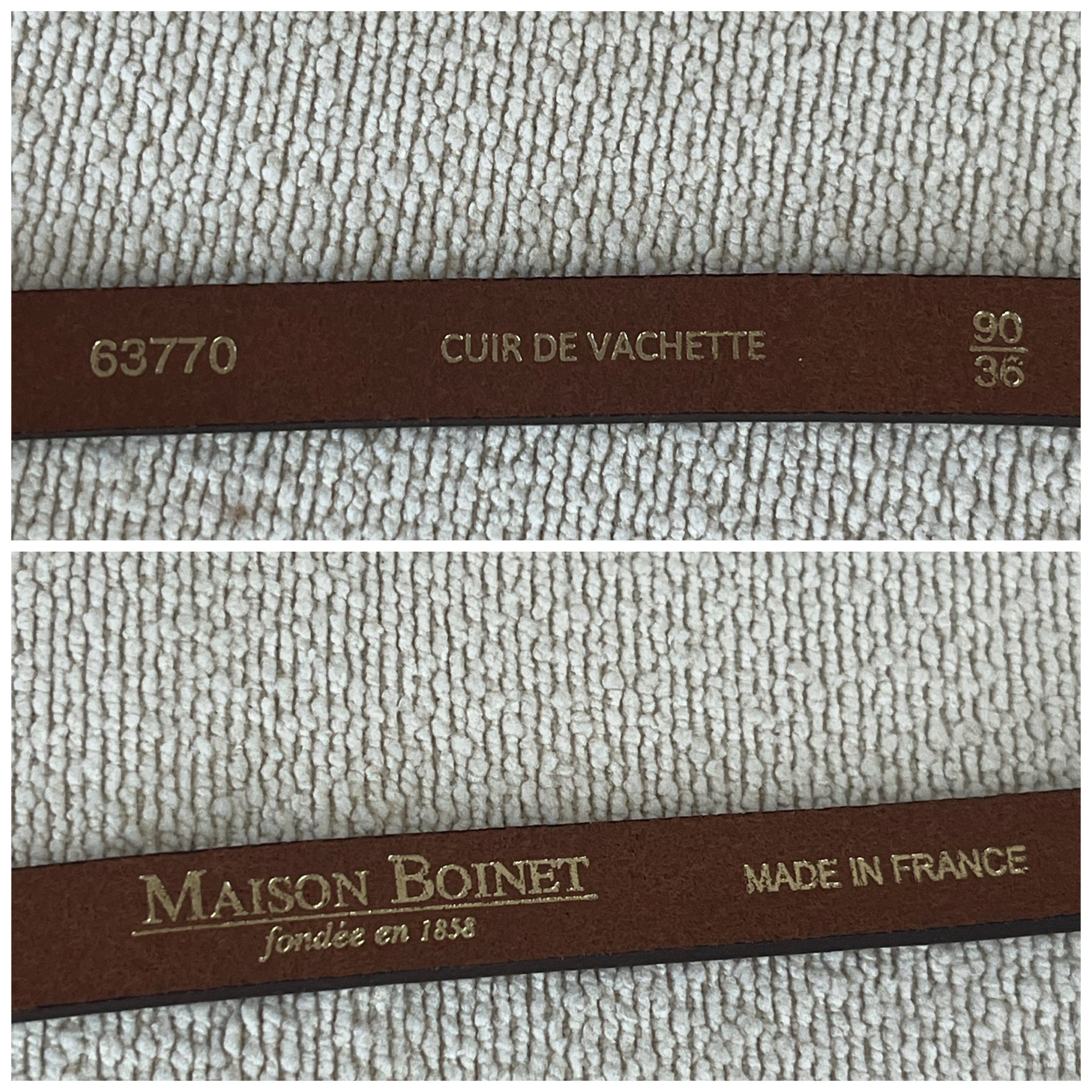 Maison Boinet saddle brown multi-wrap leather belt, LIKE NEW!