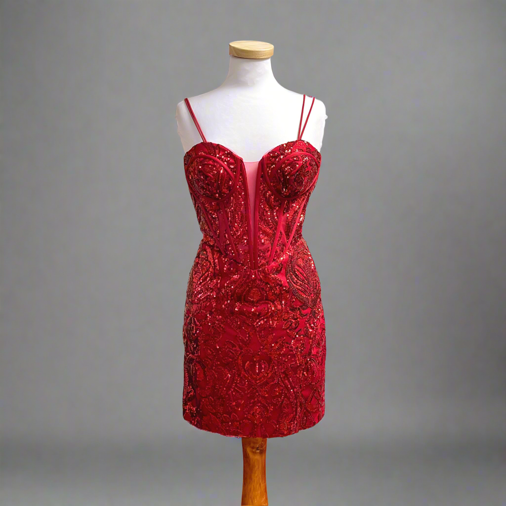 Camille la Vie red dress, size 8, NEW WITH TAGS!