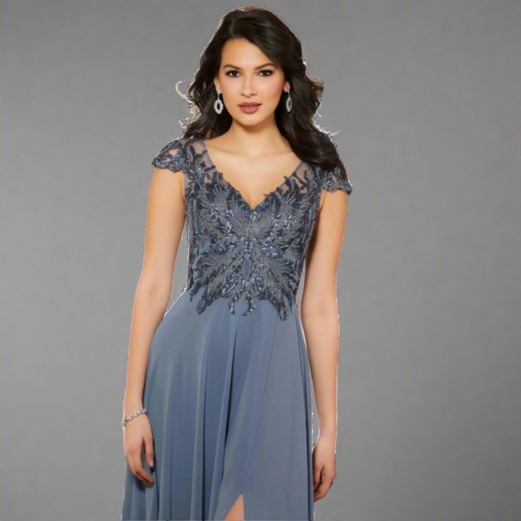 MGNY slate blue dress, size 8, NEW WITH TAGS!