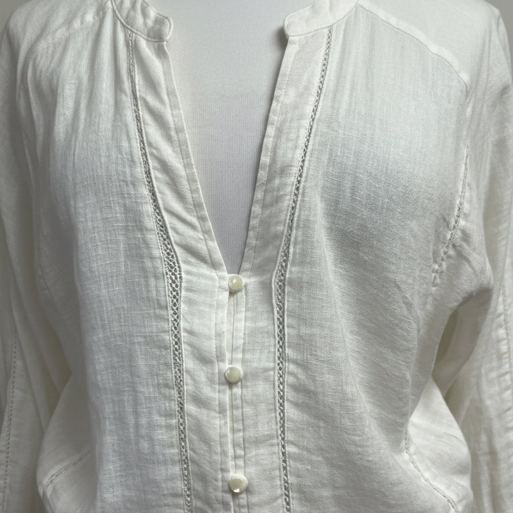 Rails cream linen blend blouse, size S, NEW WITH TAGS!