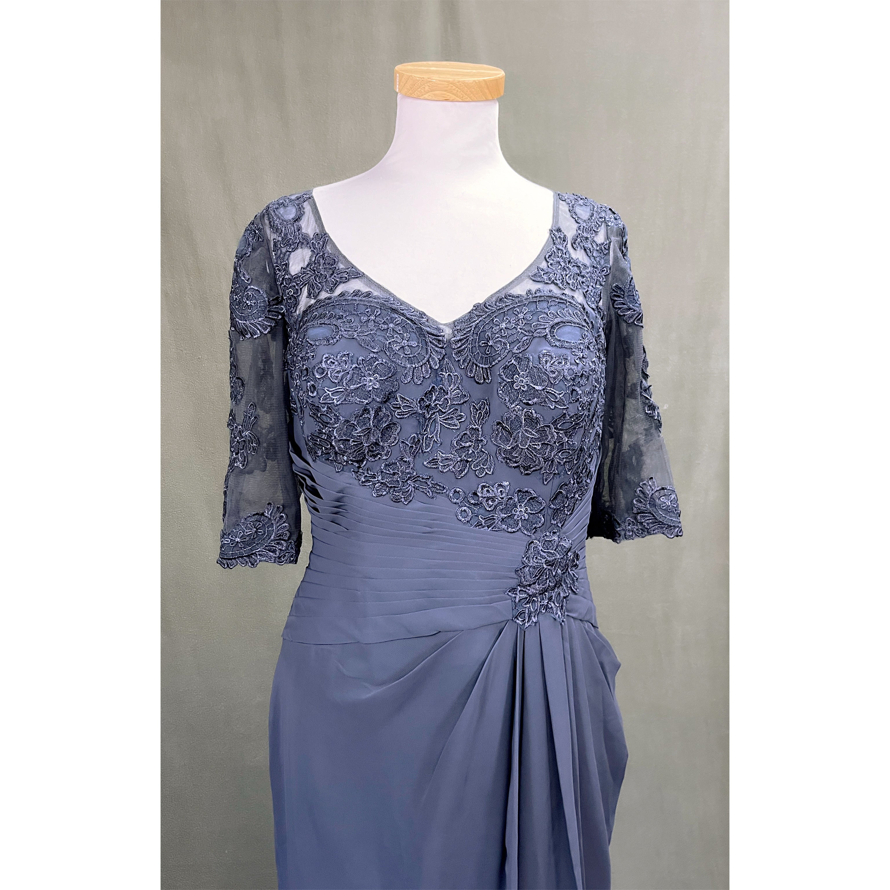 JJ's House stormy blue dress, size 14, NEW WITH TAGS!
