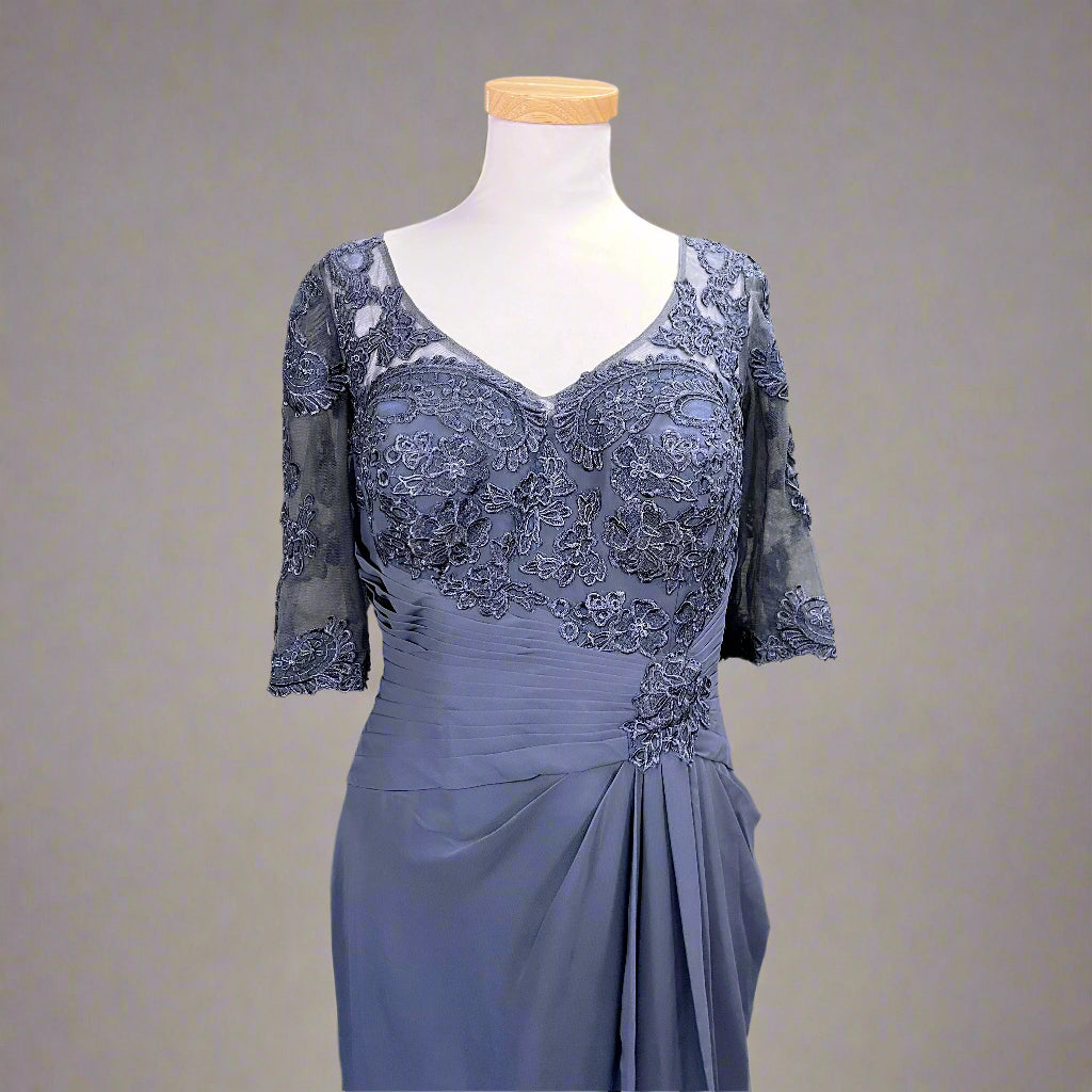 JJ's House stormy blue dress, size 14, NEW WITH TAGS!