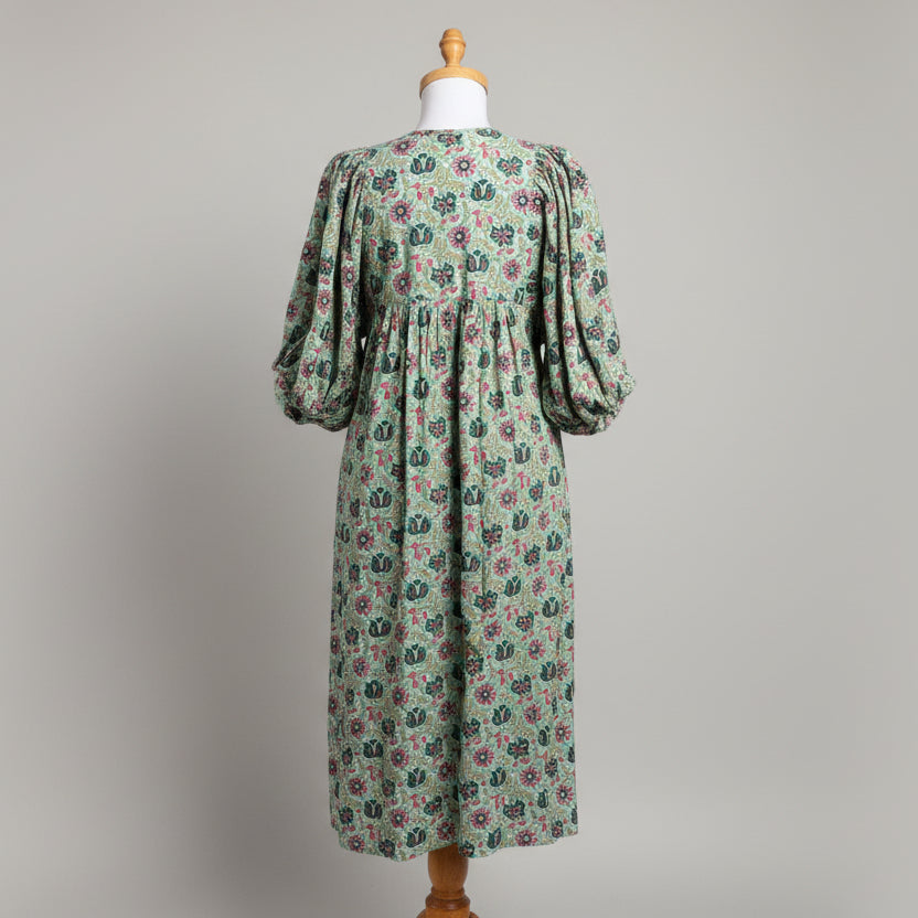 Mille green floral Daisy dress, size XS