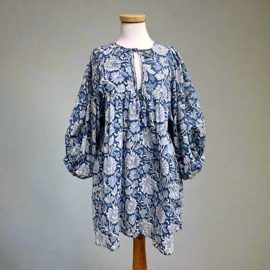 Mille blue floral Daisy dress, size S
