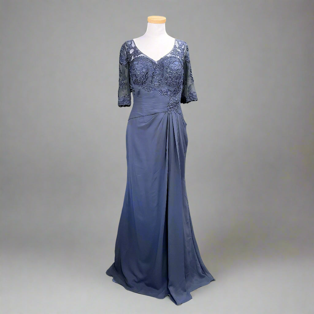 JJ's House stormy blue dress, size 14, NEW WITH TAGS!