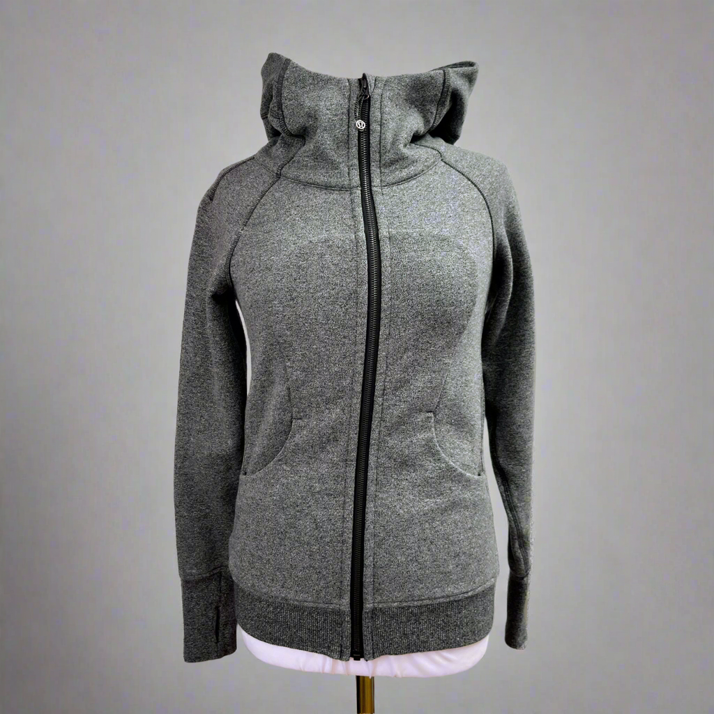 lululemon gray Scuba hoodie, size 4
