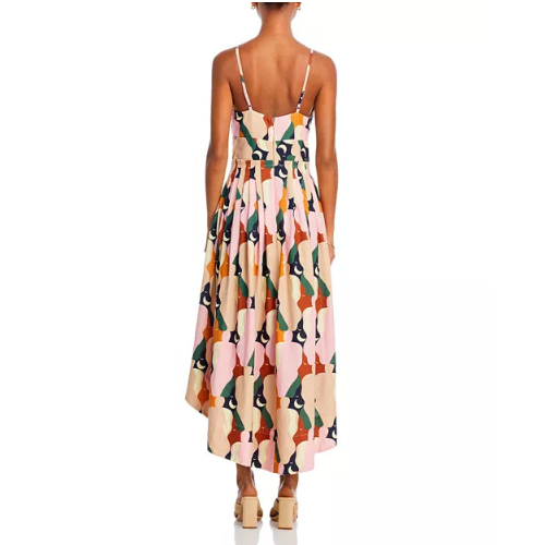 FARM Rio tan and print print Kiss dress, size XS