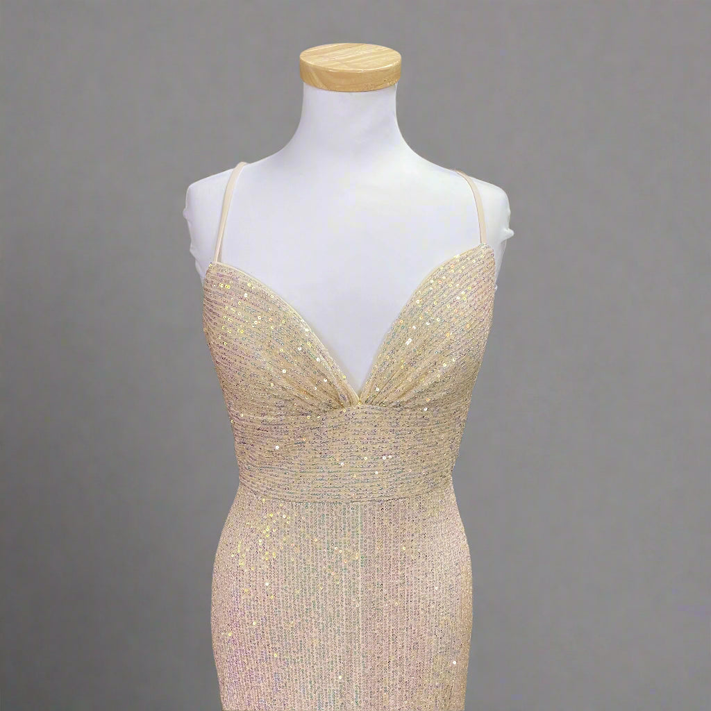The Secret Dress champagne sequin dress, sizes 4 & 10, BRAND NEW WITH TAGS!