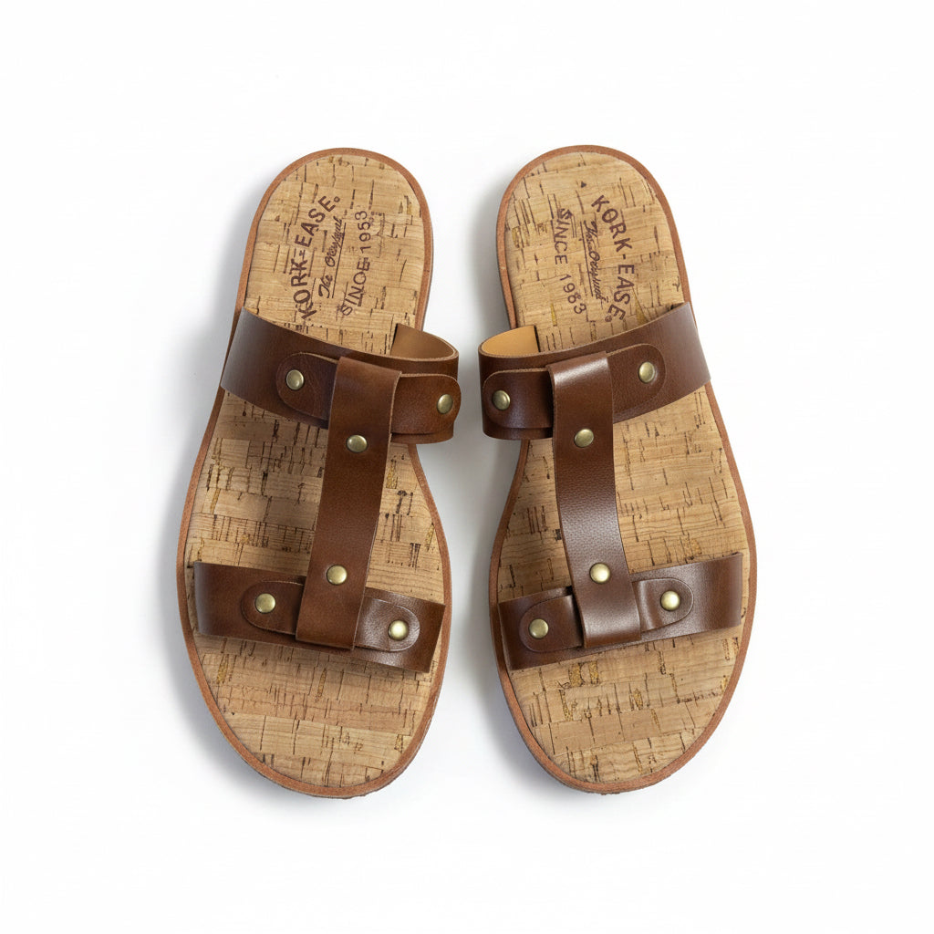 Kork-Ease brown leather sandals, size 8, BRAND NEW!
