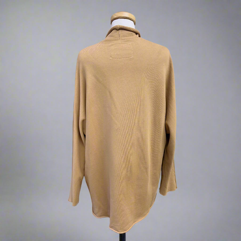 Frank & Eileen tan Beach cardigan, size S