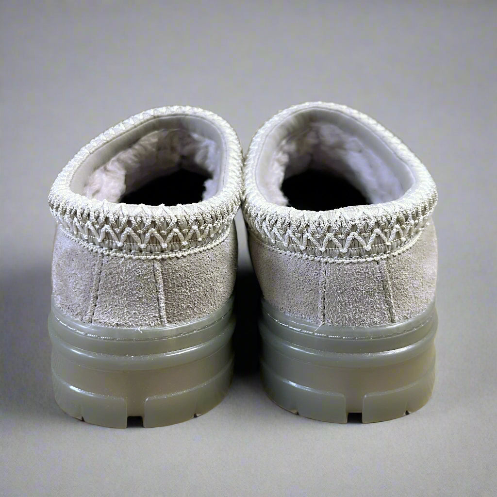 UGG gray Tasman Clear clogs, size 9