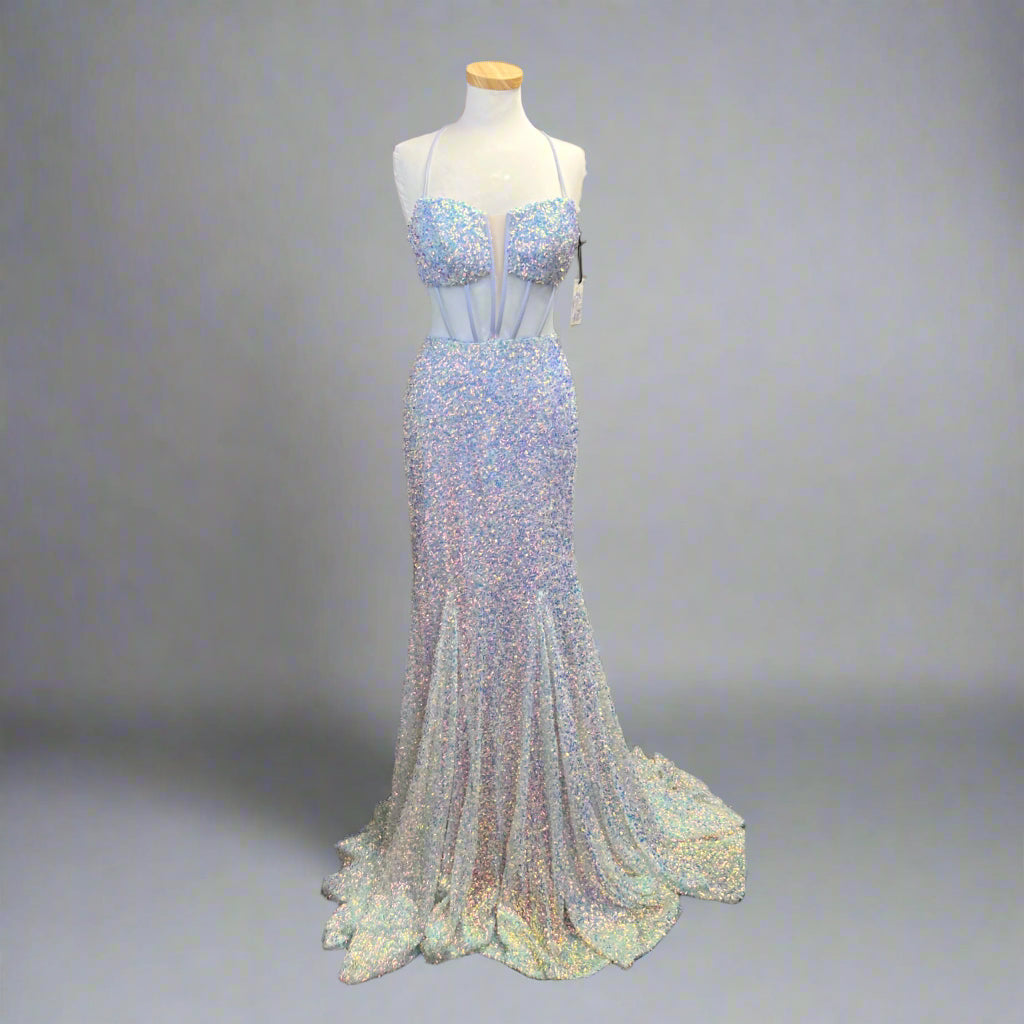 Alyce Paris orchid sequin dress, size 0 & 8, NEW WITH TAGS!