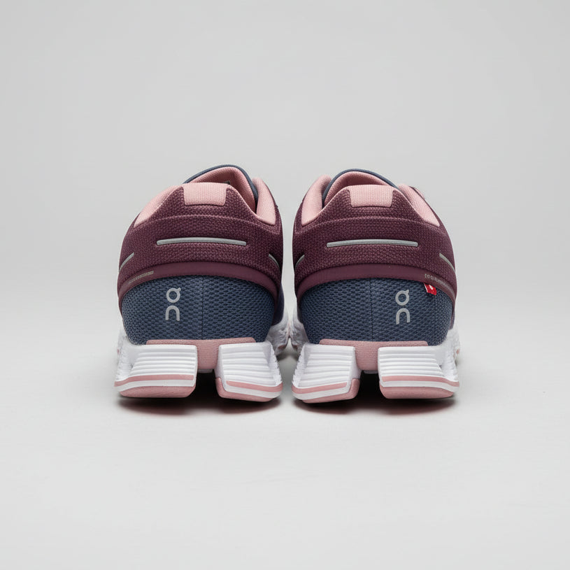 Cloud Running burgundy and blue Cloud 2 shoes, size 8