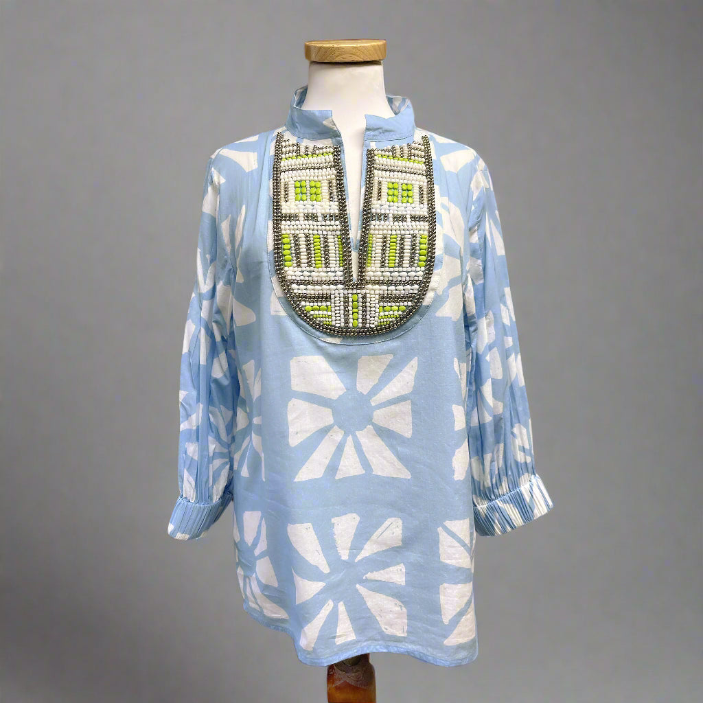 Sheridan French light blue print, size S