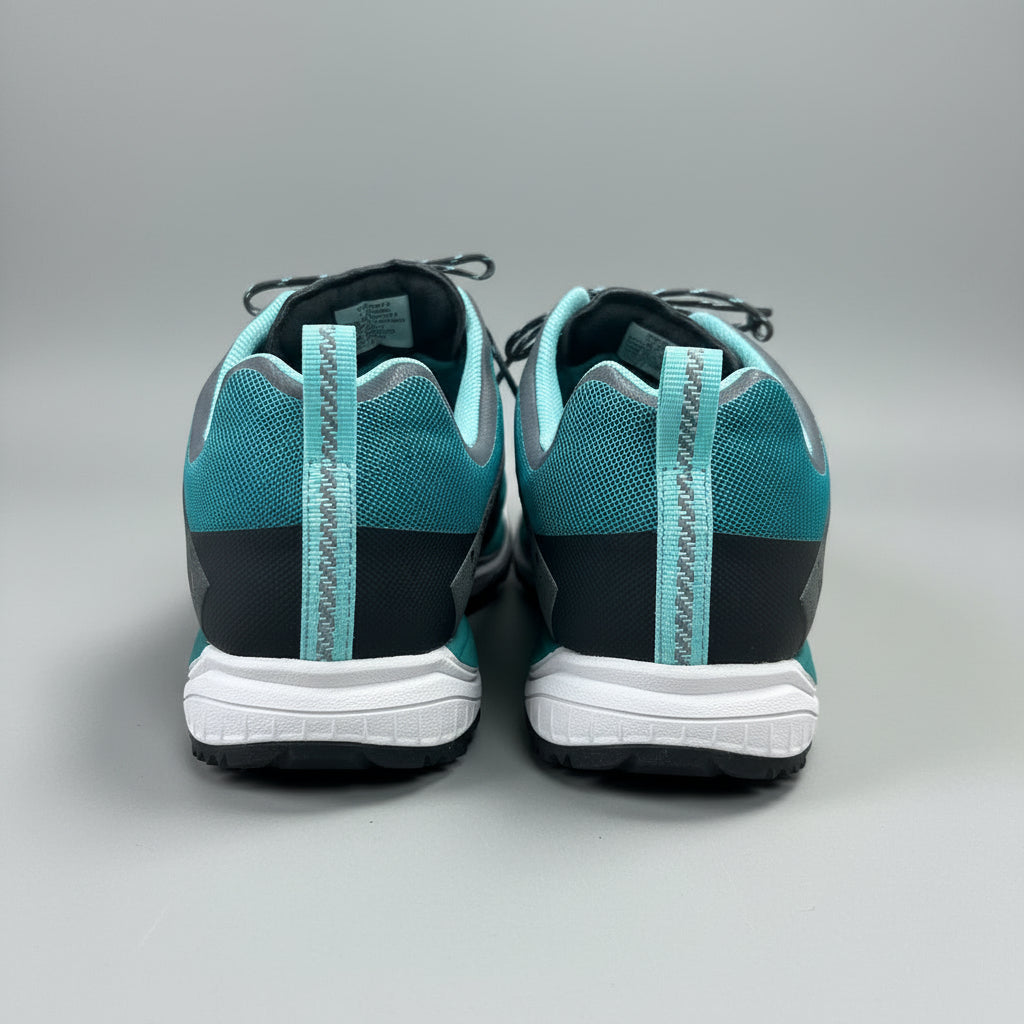 LL Bean turquoise and gray North Peak hiking shoes, size 7.5 WIDE