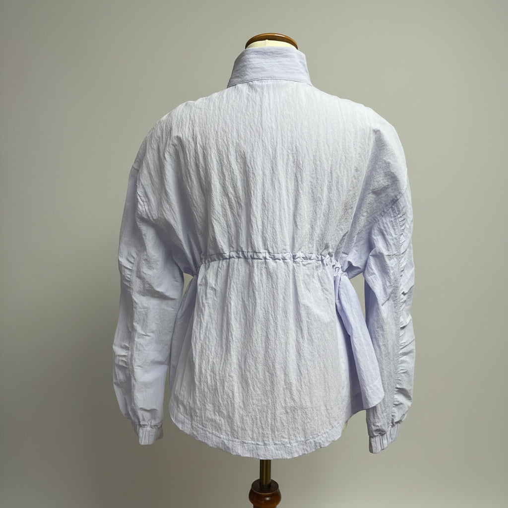lululemon serene blue Crinkle Nylon Cinchable Jacket, size S