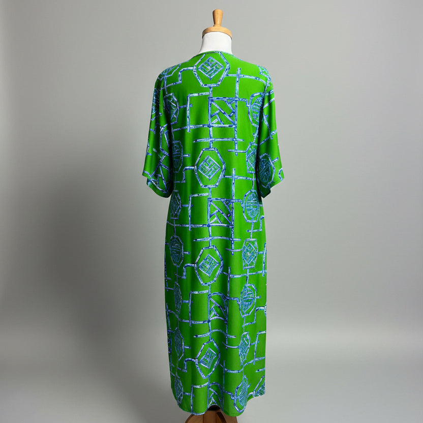 Jude Connally green & blue Ruby dress, size M