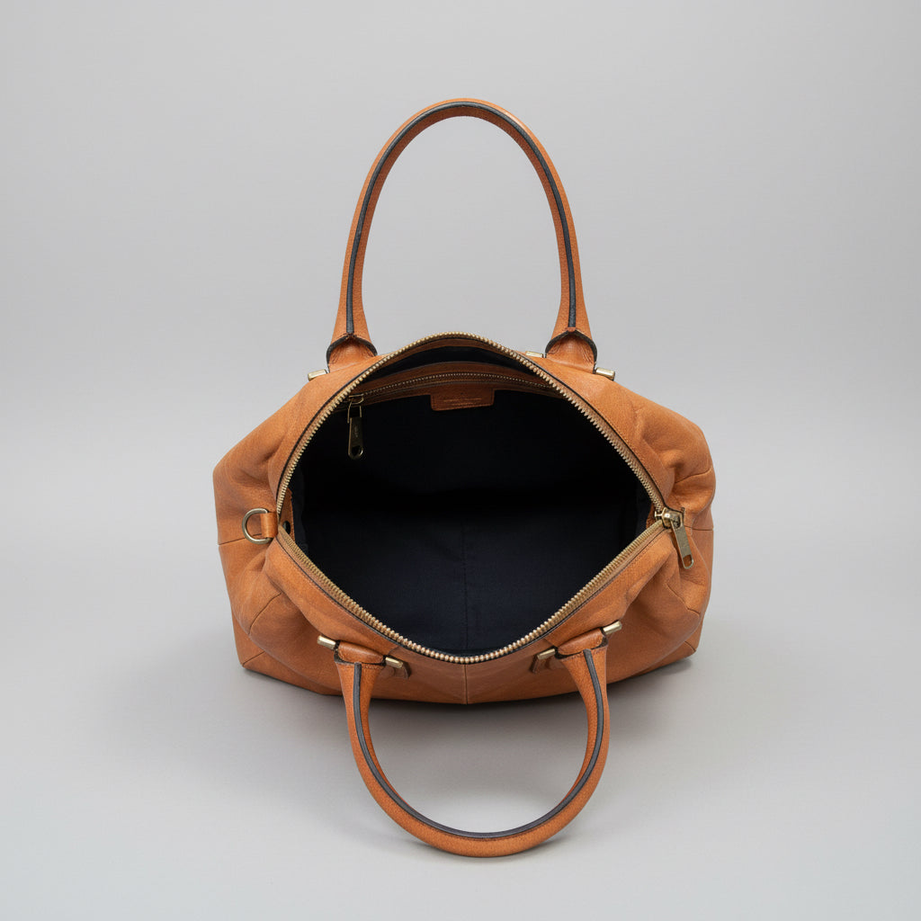 Chloe cognac and dark brown Ethel bag