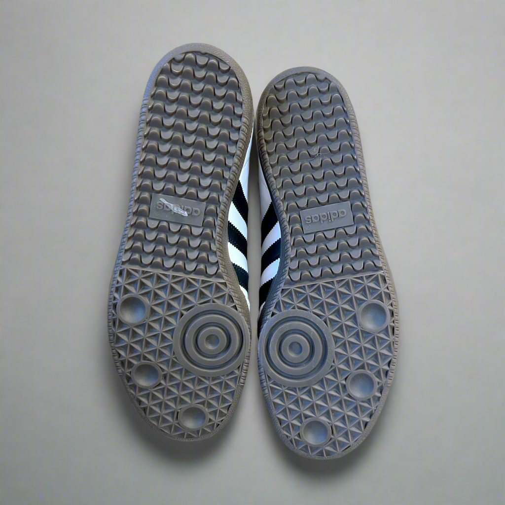 Adidas white and black Samba sneakers, size 8, BRAND NEW!