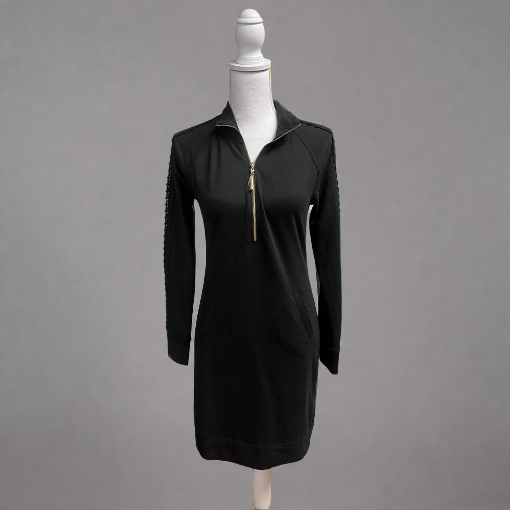 Lilly Pulitzer black Skipper Popover dress, size XXS, NEW WITH TAGS!