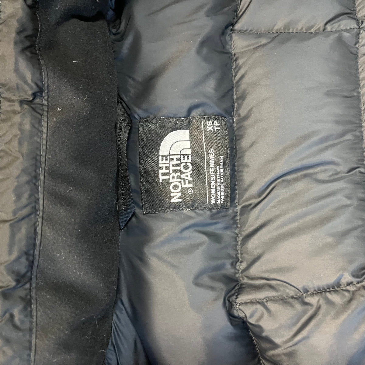 The North Face black Metropolis puffer coat, size XS
