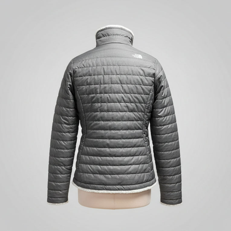 The North Face aqua and gray jacket, size Youth XL