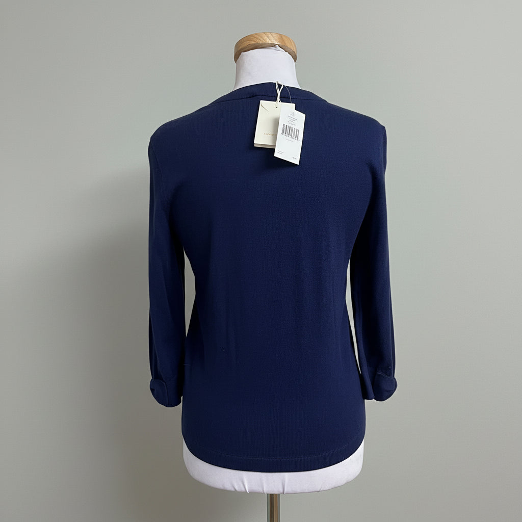 Kate Spade navy Somerset cardigan, size S, NEW WITH TAGS!