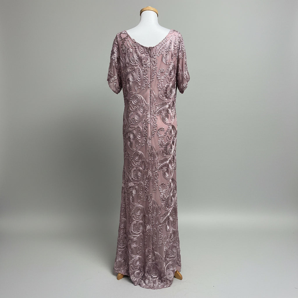 Alex Evenings blush long dress, size 22.