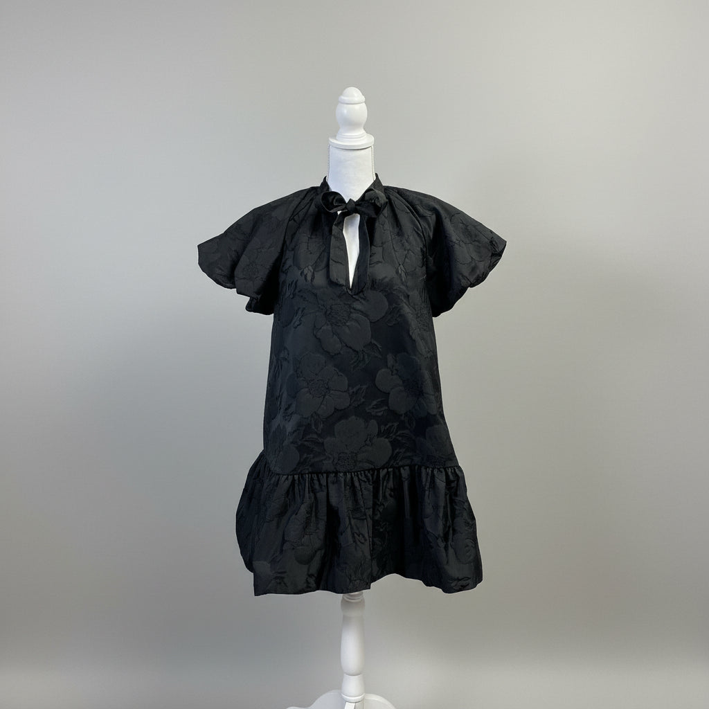 Topshop black puff sleeve dress, size 6, NEW WITH TAGS!