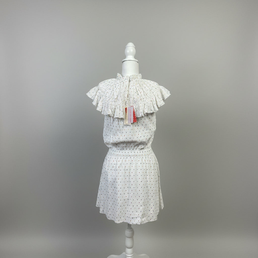 Never a Wallflower white/primary Vivian dress, size XS, NEW WITH TAGS!