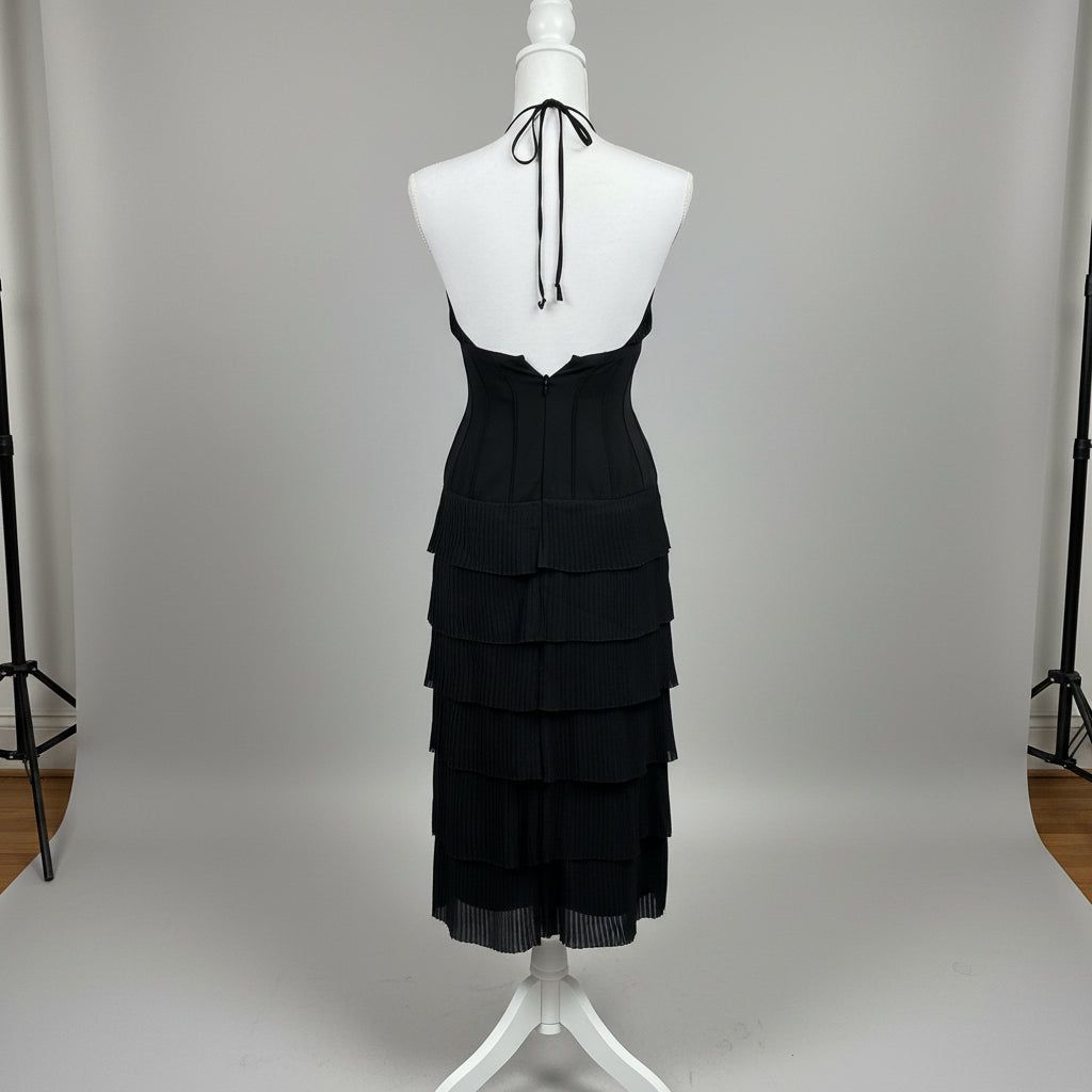 Malandrino black silk dress, size 4/6, NEW WITH TAGS!