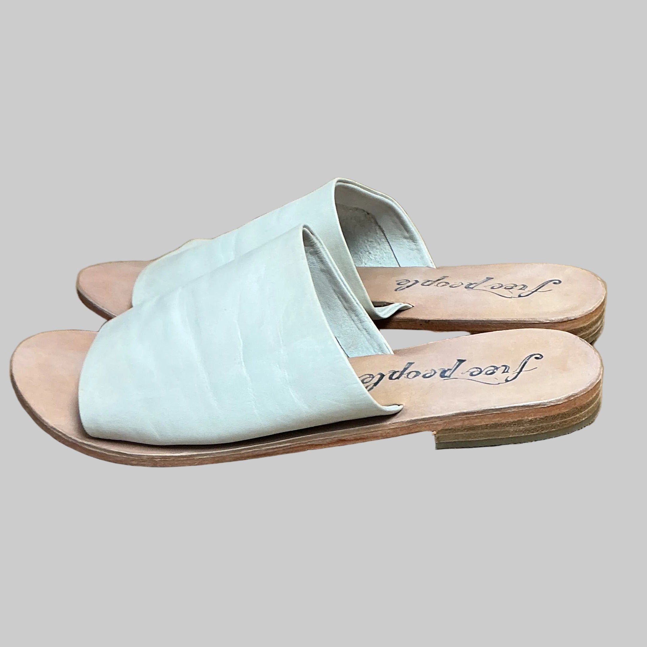 Free People bone Vincente slide, Size 8