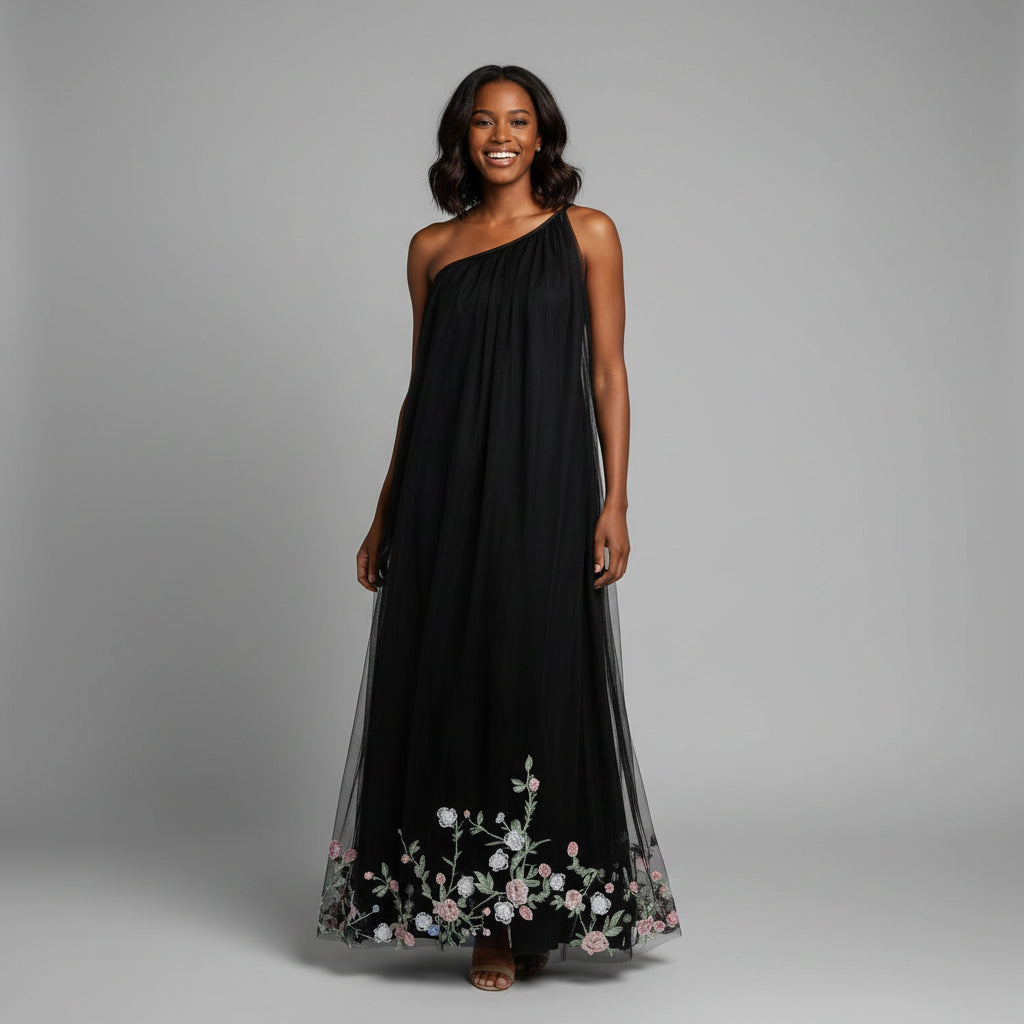 JJs House black floral dress, size 6, NEW WITH TAGS!