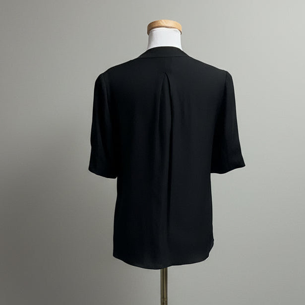Joie black silk blouse, size M, NEW WITH TAGS!