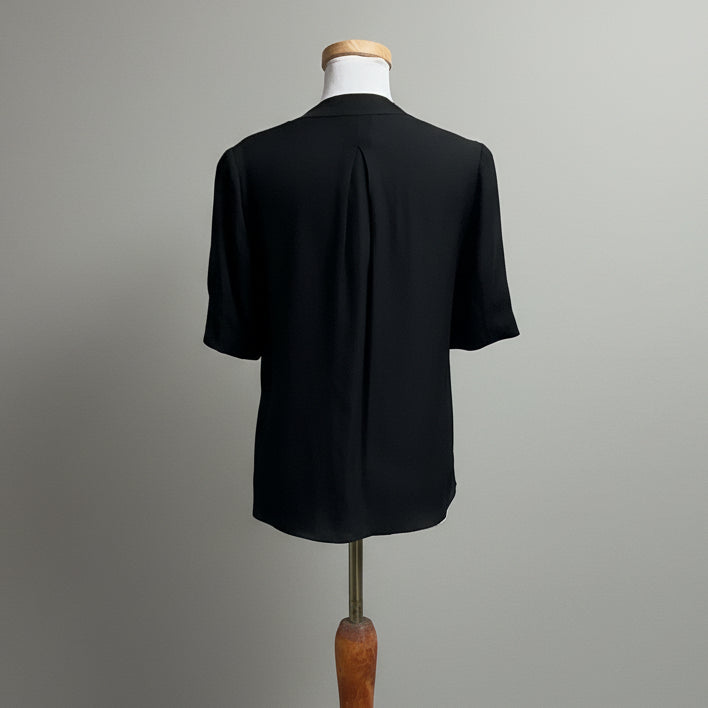 Joie black silk blouse, size M, NEW WITH TAGS!