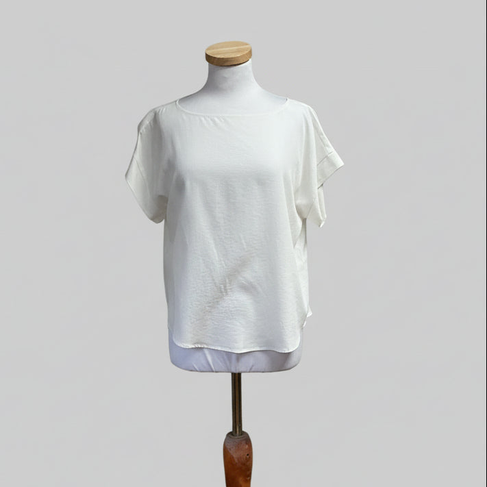 Eileen Fisher ivory blouse, size XS, NEW WITH TAGS!