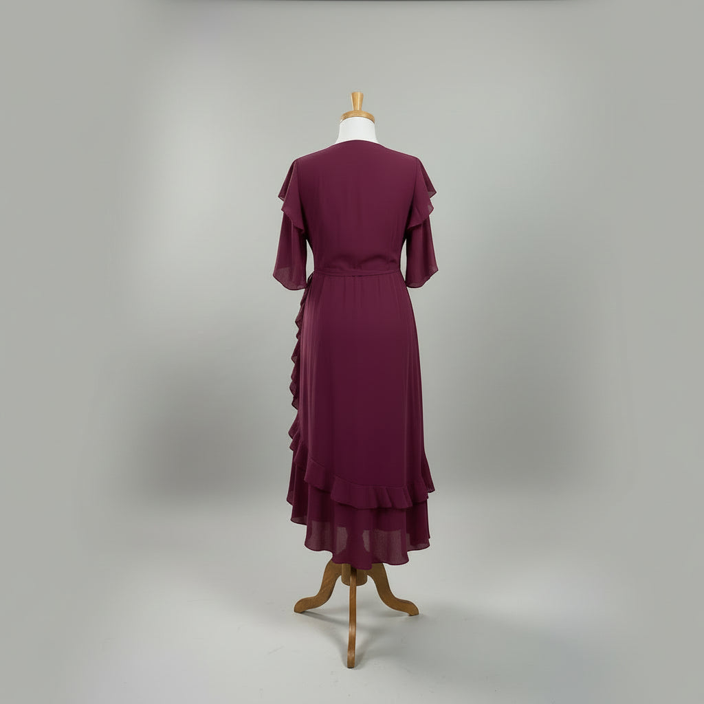 Joie plum silk maxi dress, size 6, NEW WITH TAGS!