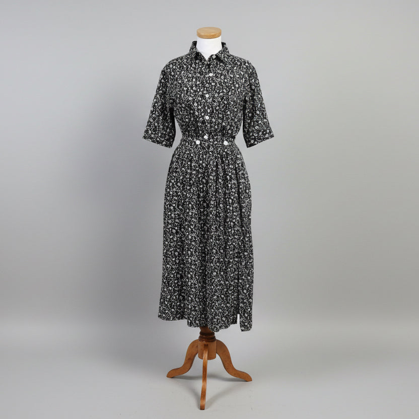 Lilla P dark green floral dress, size XS, NEW WITH TAGS!