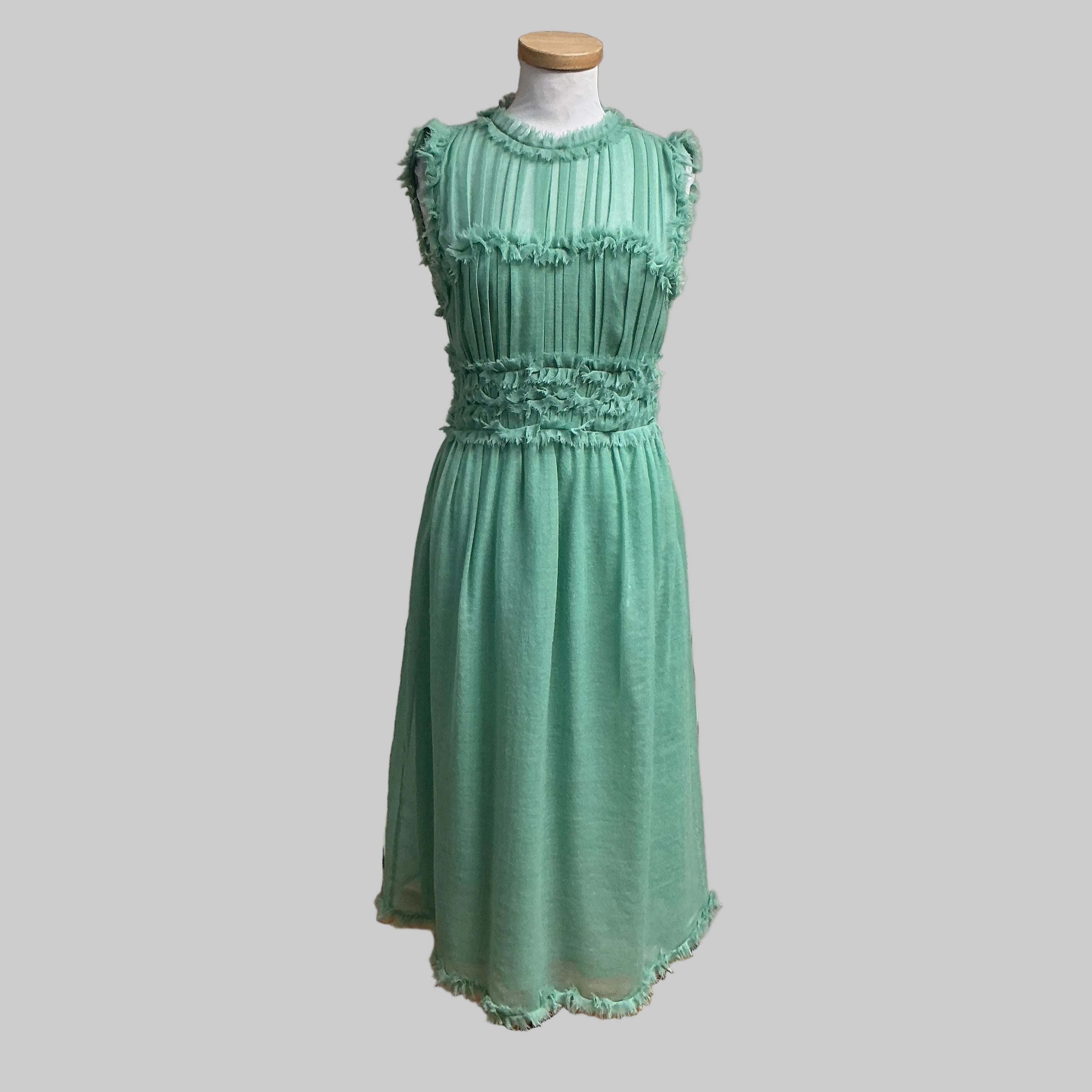 Ulla Johnson sea glass green Aberdeen dress, size 4, NEW WITH TAGS!