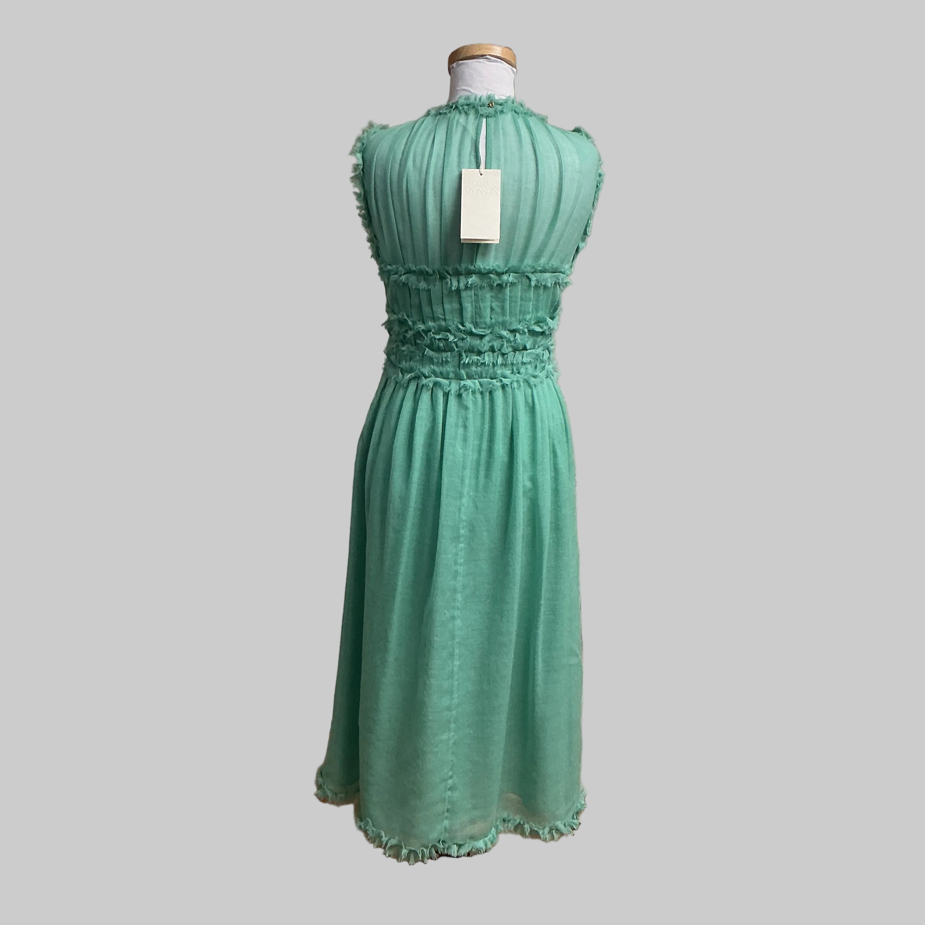 Ulla Johnson sea glass green Aberdeen dress, size 4, NEW WITH TAGS!