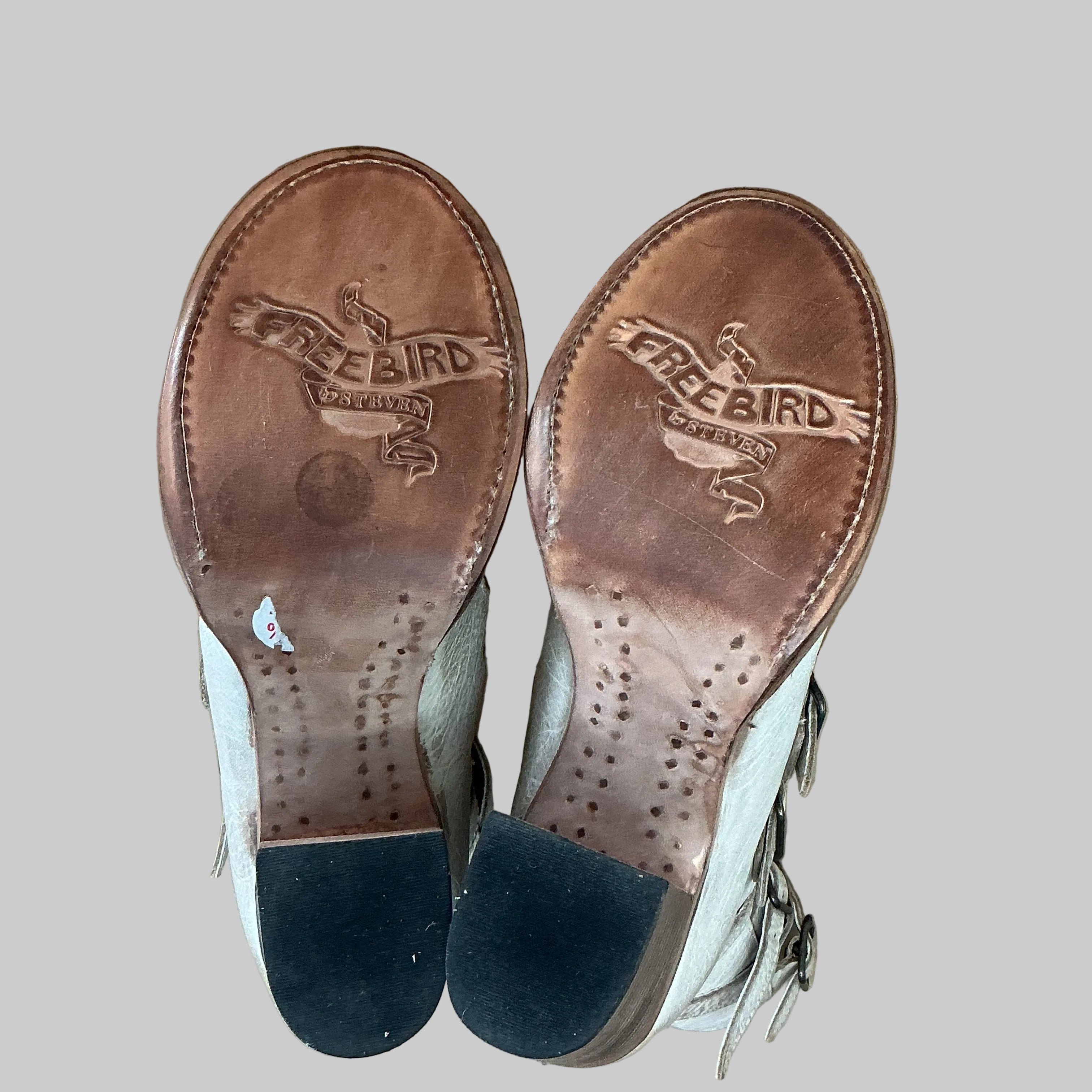 Freebird taupe leather Bond boots, size 9