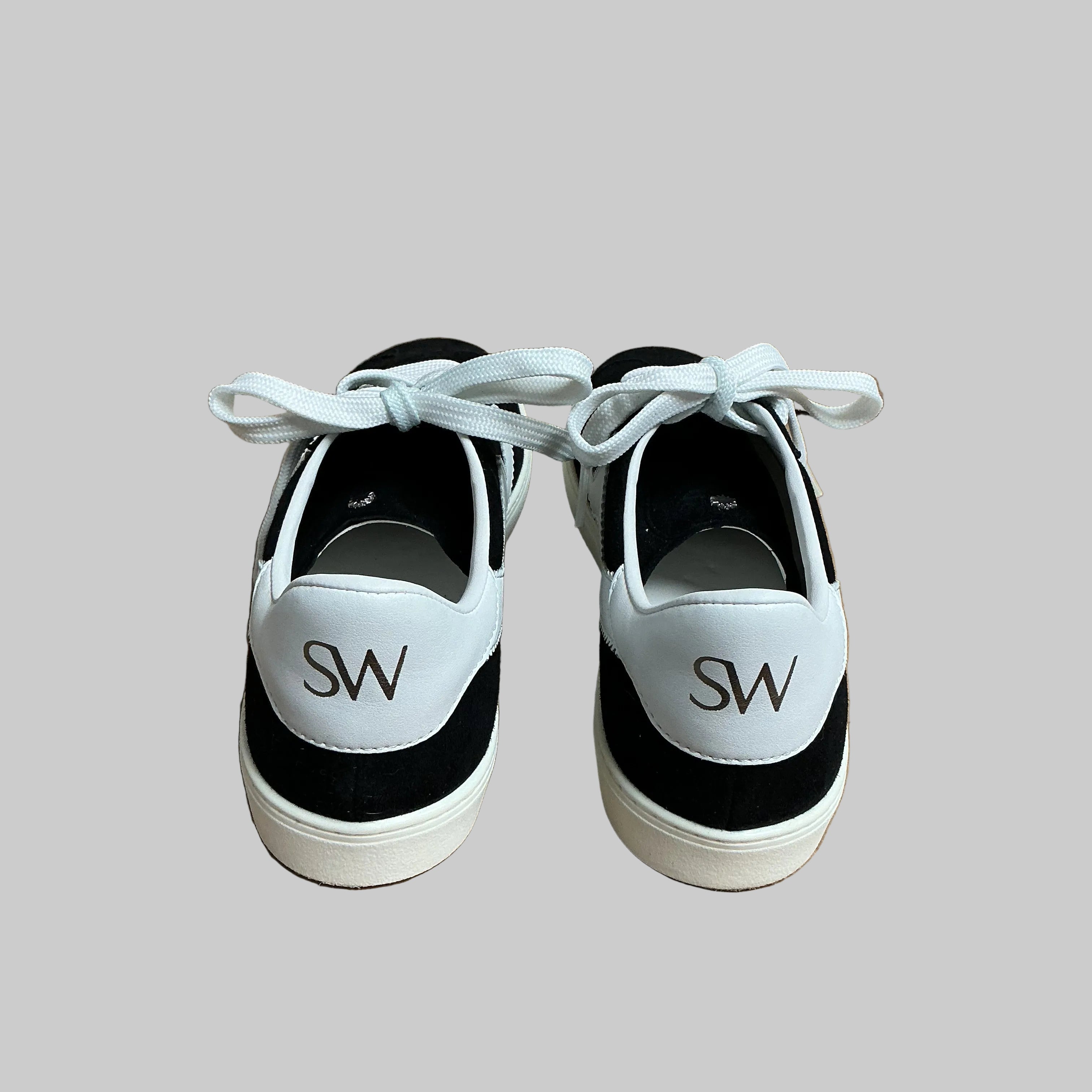 Stuart Weitzman black suede Daryl sneakers, size 9, LIKE NEW!