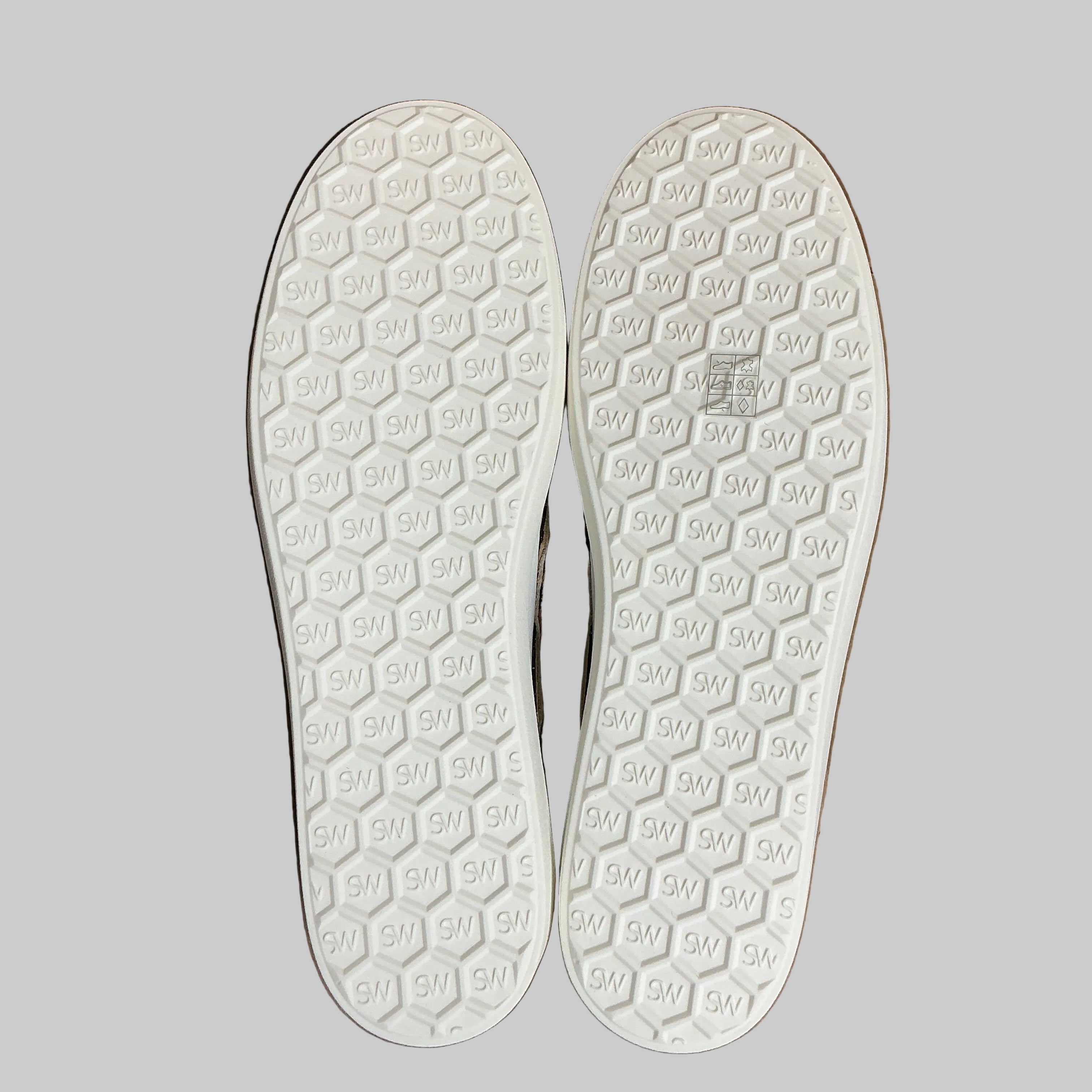 Stuart Weitzman white/animal print Daryl sneakers, size 9, NEW IN BOX!