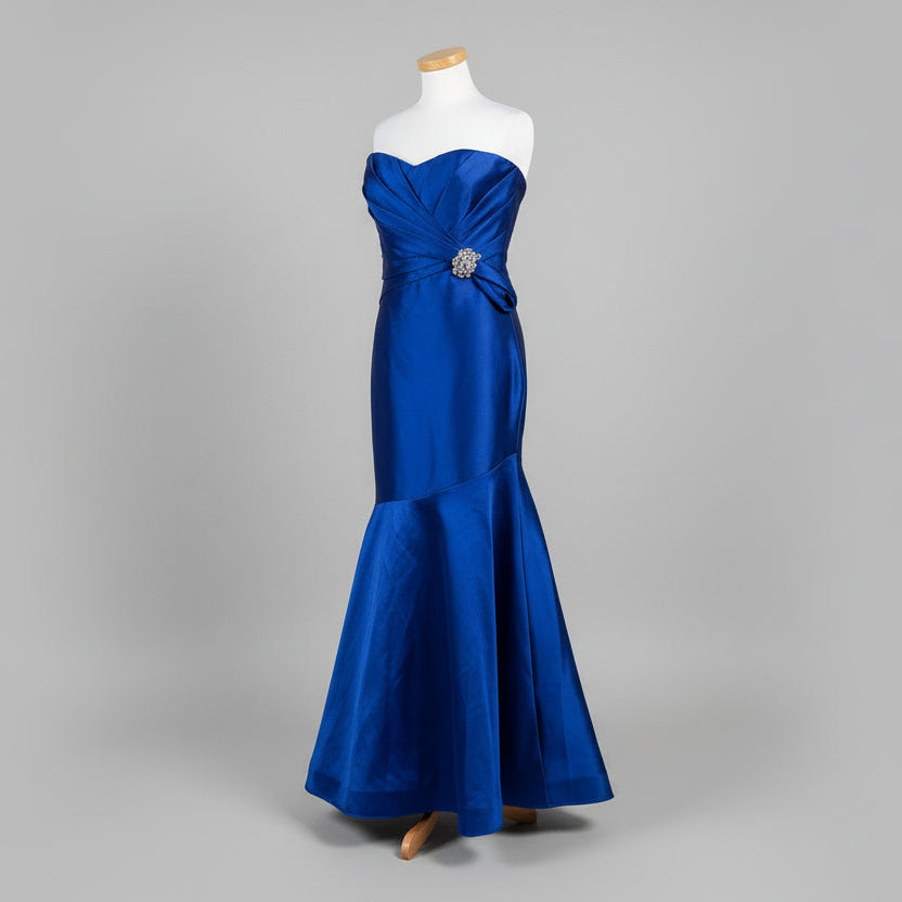 Badgley Mischka cobalt blue dress, size 12, NEW WITH TAGS!