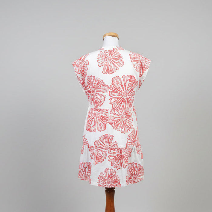 Marie Oliver red floral dress, size s