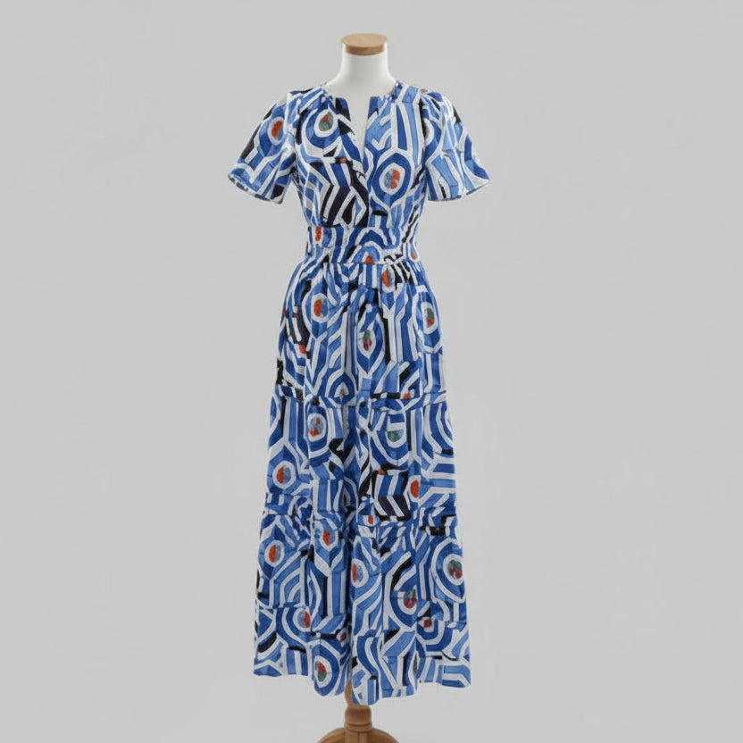 Anthropologie blue Somerset maxi dress, size XS