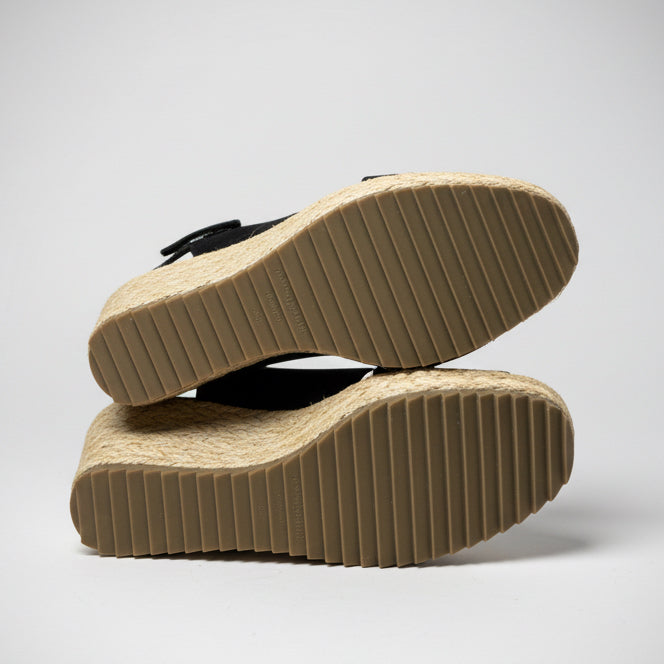 Pedro Garcia black suede wedge, size 9, NEW IN BOX!